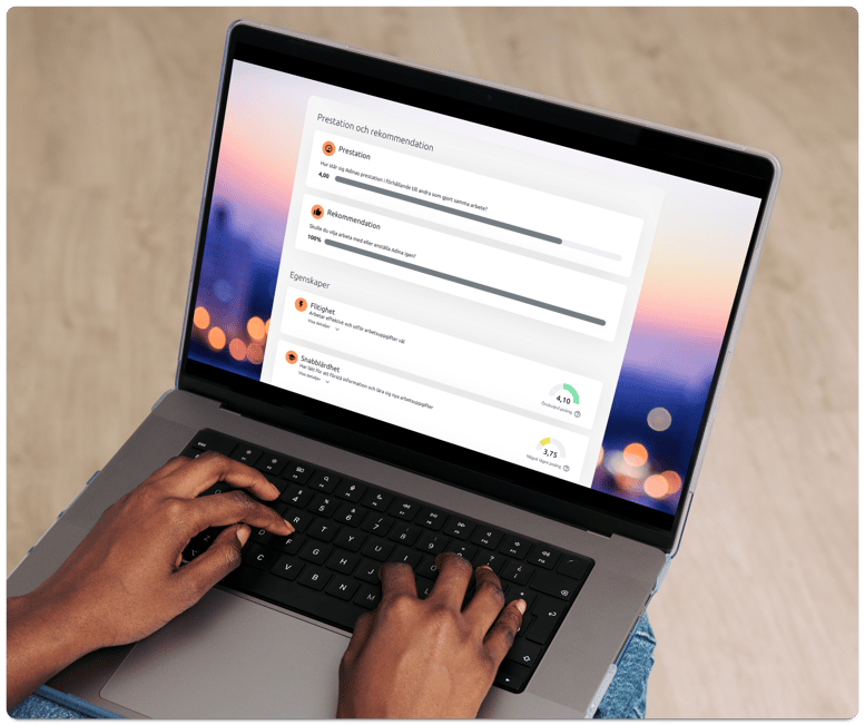 Refapp Insights referensrapport med benchmarking av kandidat