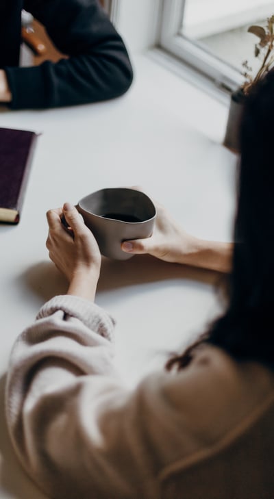 Coffe at desk