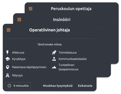 Valitse kysely ja käynnistä prosessi