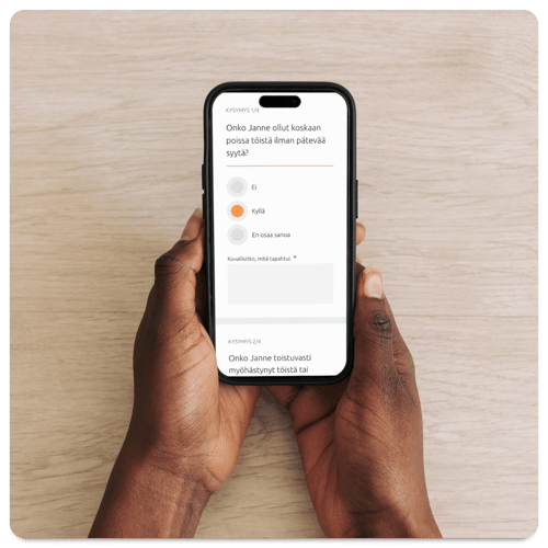 Havaitse riskialtis käyttäytyminen
