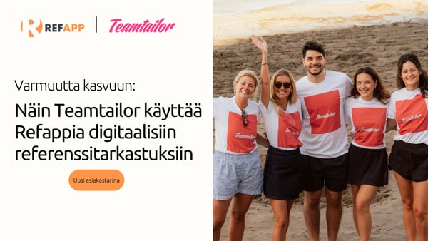 Teamtailor tarkistaa referenssit Refappin avulla